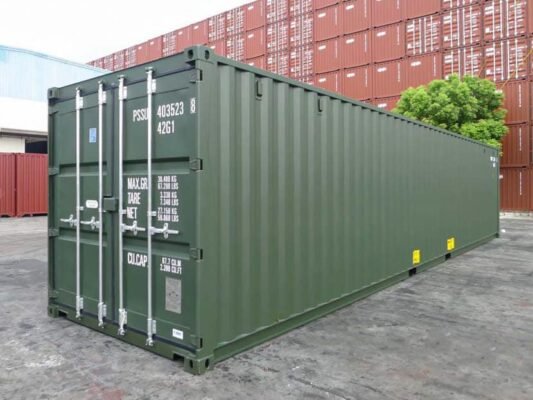 40Ft Standard Shipping Container Green
